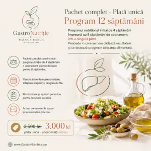 Program nutrițional de 12 săptămâni — GastroNutriție