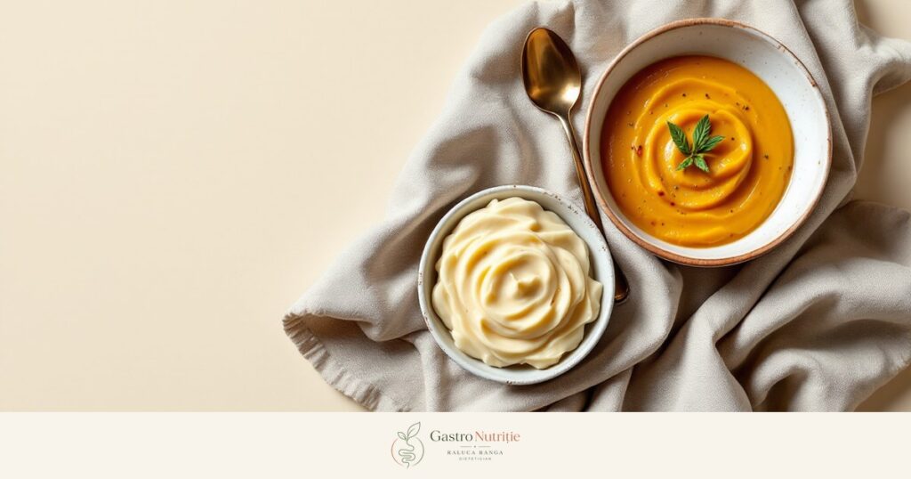 Porții mici de piure de cartofi și supă-cremă de dovleac: alimentația în gastropareză
